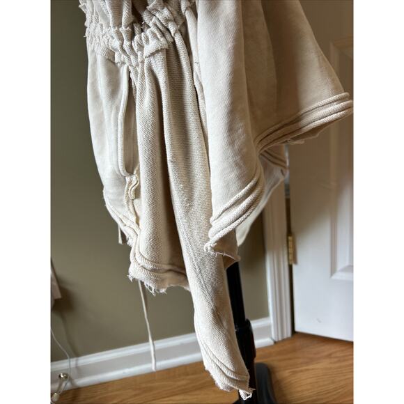 Free People We The Free Emilia Cardigan Hoodie Slouchy Oversized XS tan EUC - Picture 12 of 16